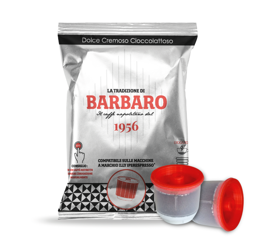 80 Capsule Barbaro Compatibili Illy Iperespresso Miscela Nera Linea Home
