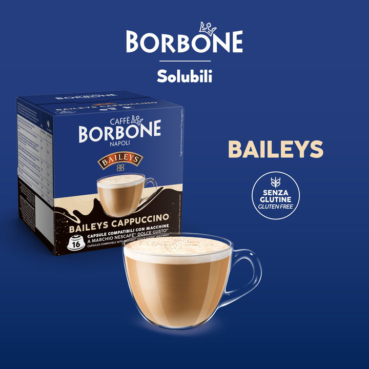 Borbone Baileys Cappuccino – 16 capsule Compatibili Nescafé Dolce Gusto