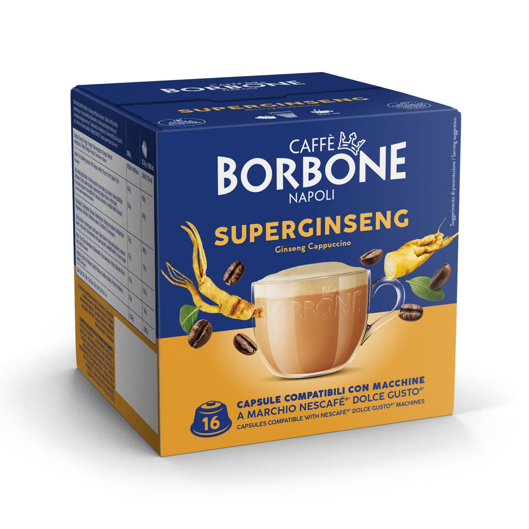 16 Capsule Borbone Compatibili Dolce Gusto Superginseng
