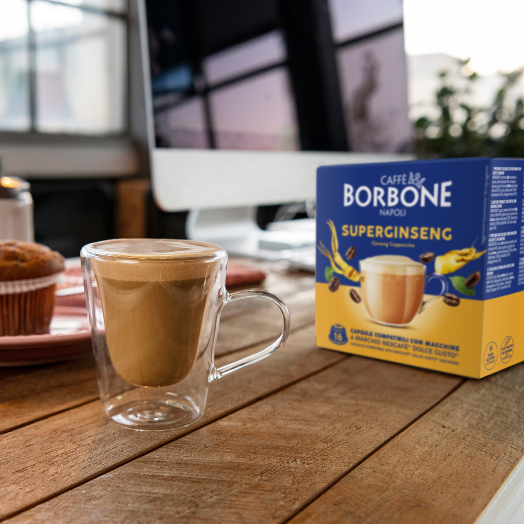 16 Capsule Borbone Compatibili Dolce Gusto Superginseng