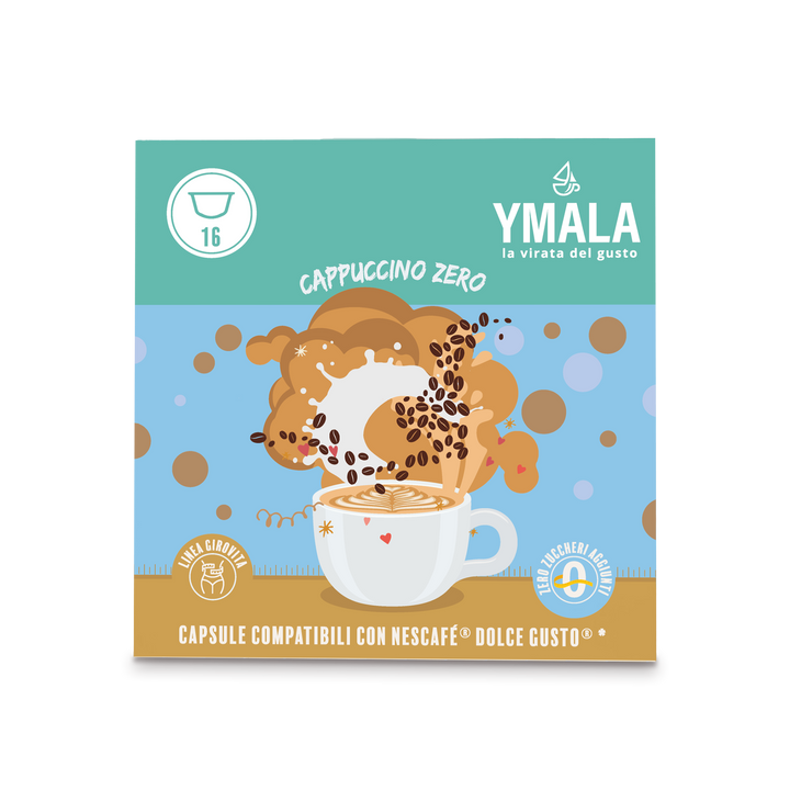 Ymala Cappuccino Zero - 16 Capsule Compatibili Nescafé Dolce Gusto