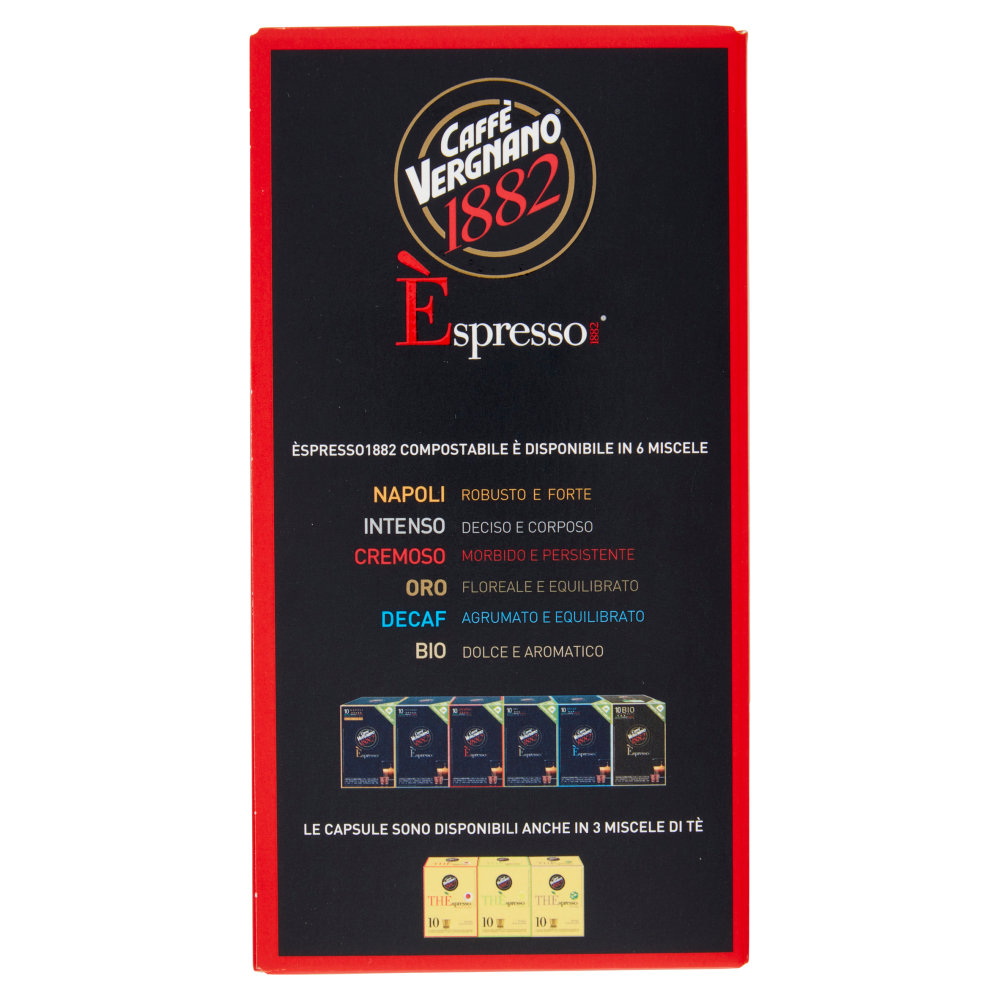 10 Capsule Vergnano cremoso compatibili con Nespresso