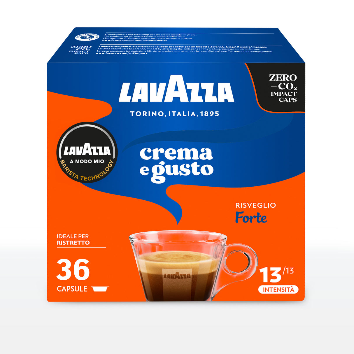 36 Capsule Lavazza Originali A Modo Mio - Crema e Gusto Forte