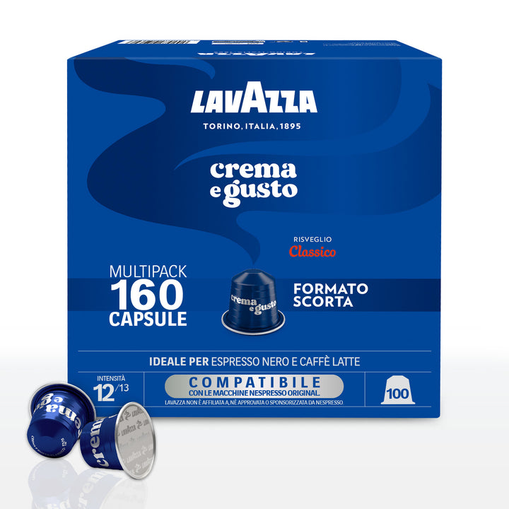 Kit di 240 capsule Lavazza compatibili per Nespresso: 160 capsule Qualità Rossa + 80 capsule Crema e Gusto Classico
