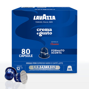 Lavazza Crema e Gusto CLASSICO - 80 Capsule Lavazza compatibili Nespresso