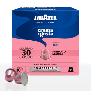 Lavazza Crema e Gusto Dolce - 30 Capsule compatibili per Nespresso