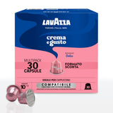 Lavazza Crema e Gusto Dolce - 30 Capsule compatibili per Nespresso