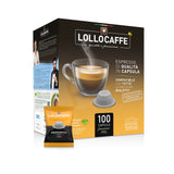 100 Capsule Lollo Miscela Nera Compatibili Bialetti Espresso PassioneEasy