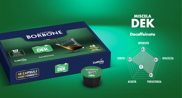 Caffè Borbone Miscela Decaffeinata - 48 Capsule Per Macchine da caffè Caffitaly