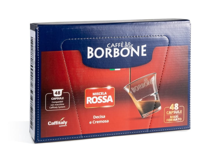 Caffitaly Miscela ROSSA Caffè Borbone - 48 Capsule Maxi Pack Risparmio per Caffitaly System