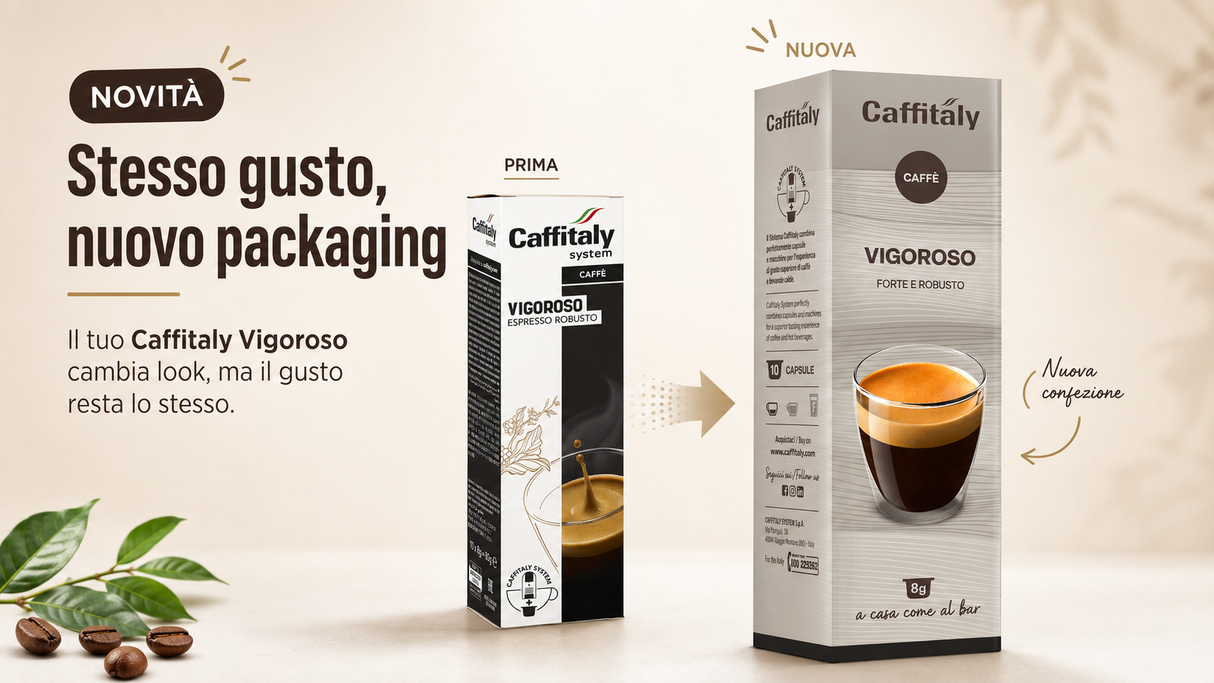 10 Capsule Caffitaly System Vigoroso - Caffè Espresso Robusto