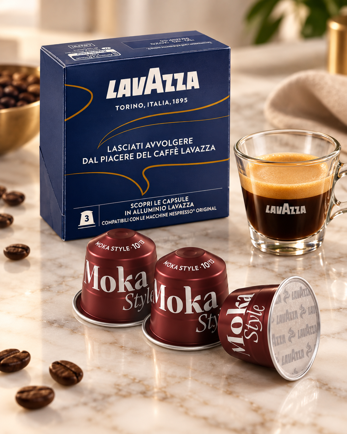 Lavazza Moka Style – Campione 3 Capsule Compatibili con Nespresso