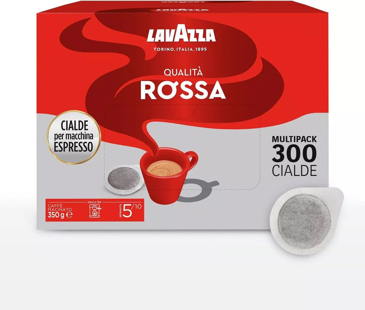Lavazza Caffè 300 Cialde ESE 44mm in Confezione Risparmio - Qualità Rossa