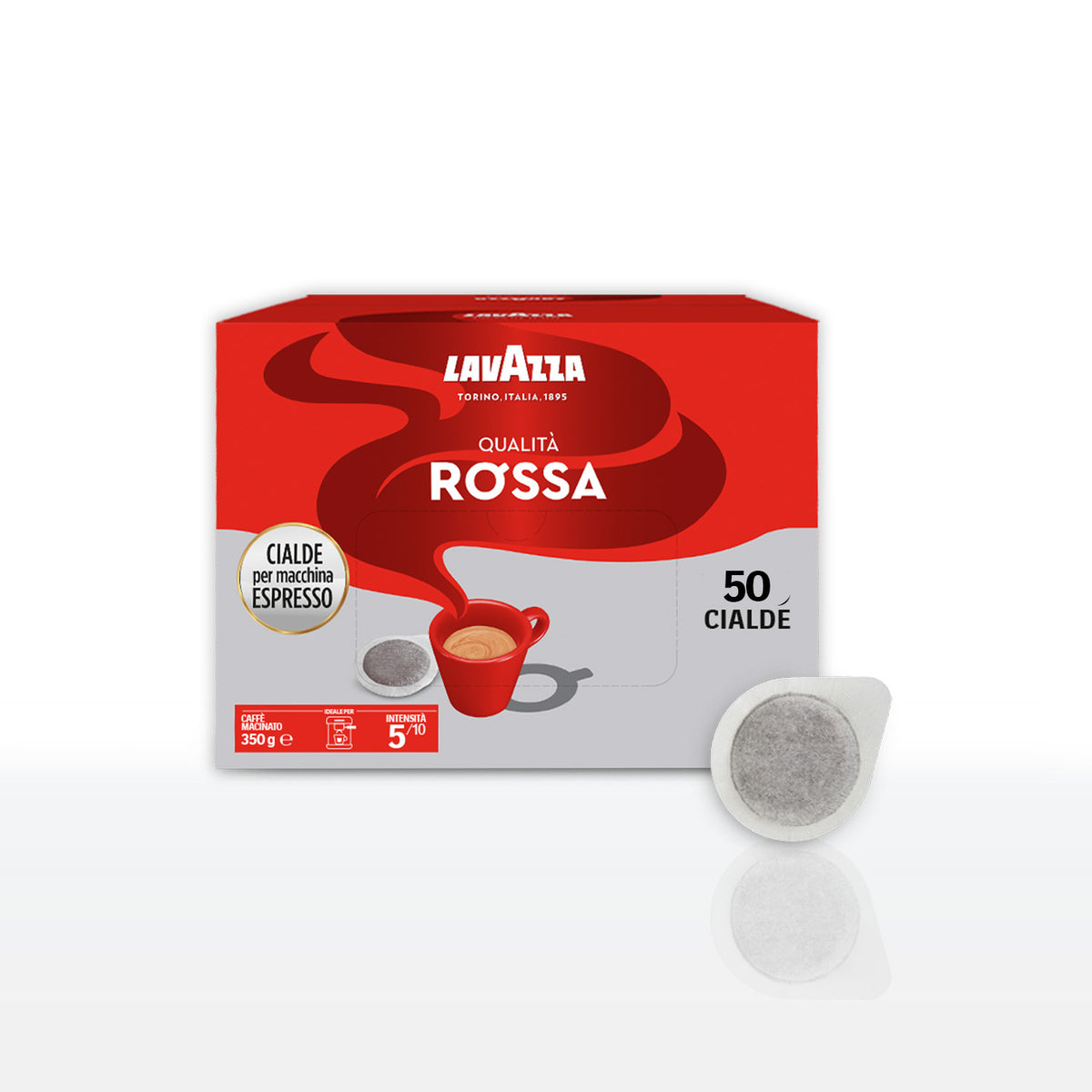 Lavazza Qualità Rossa - 50 Cialde caffè Lavazza per macchine Ese 44mm