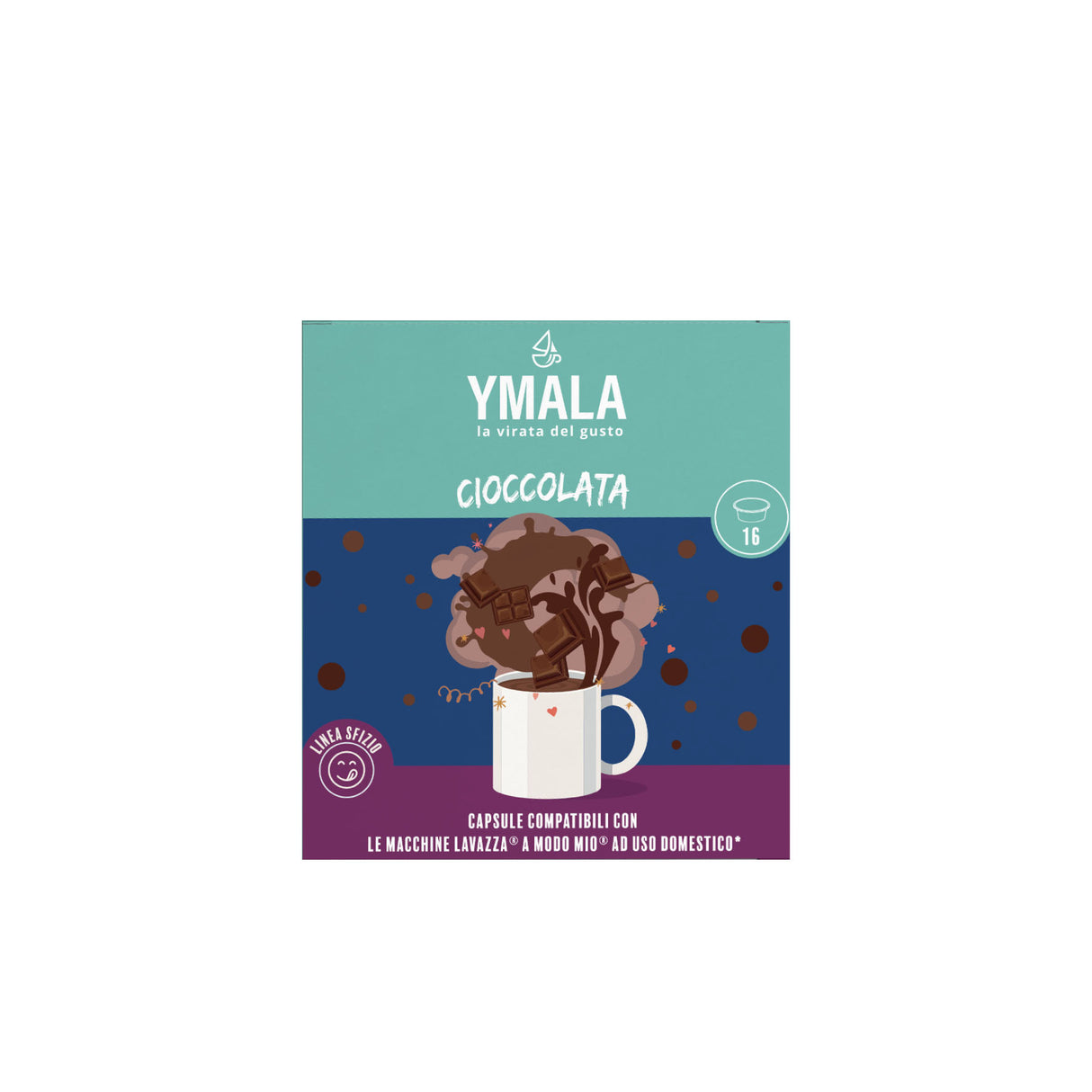 Ymala Cioccolata - 16 Capsule Compatibili Lavazza A Modo Mio
