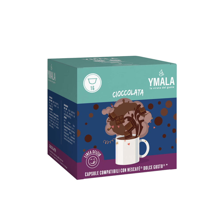 16 Capsule Ymala Cioccolata Compatibili con Dolce Gusto - Gusto Ricco e Cremoso