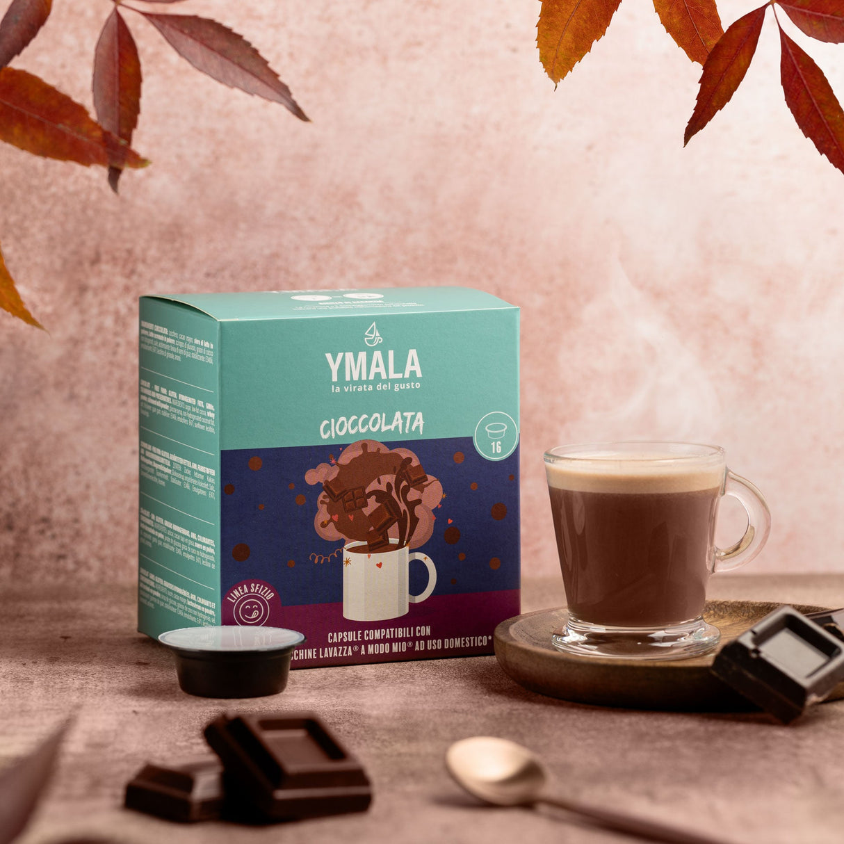 Ymala 16 Capsule Lavazza A Modo Mio - Cioccolata