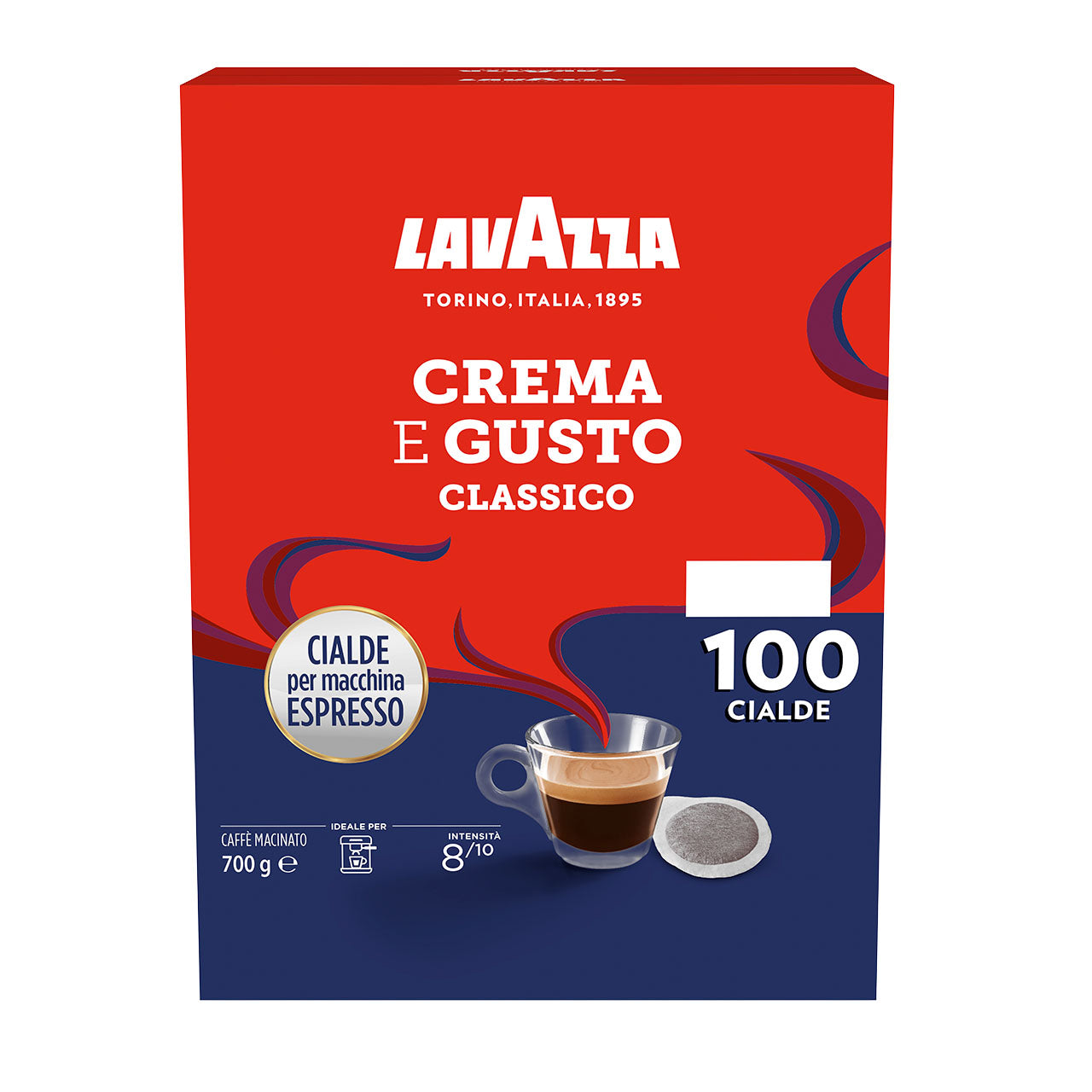 Lavazza Crema e Gusto Classico 100 Cialde ESE 44mm