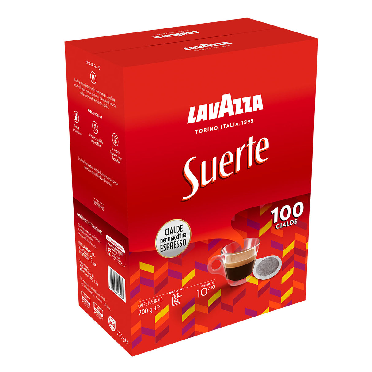 Lavazza Caffè Espresso Suerte - 100 Cialde Ese 44mm