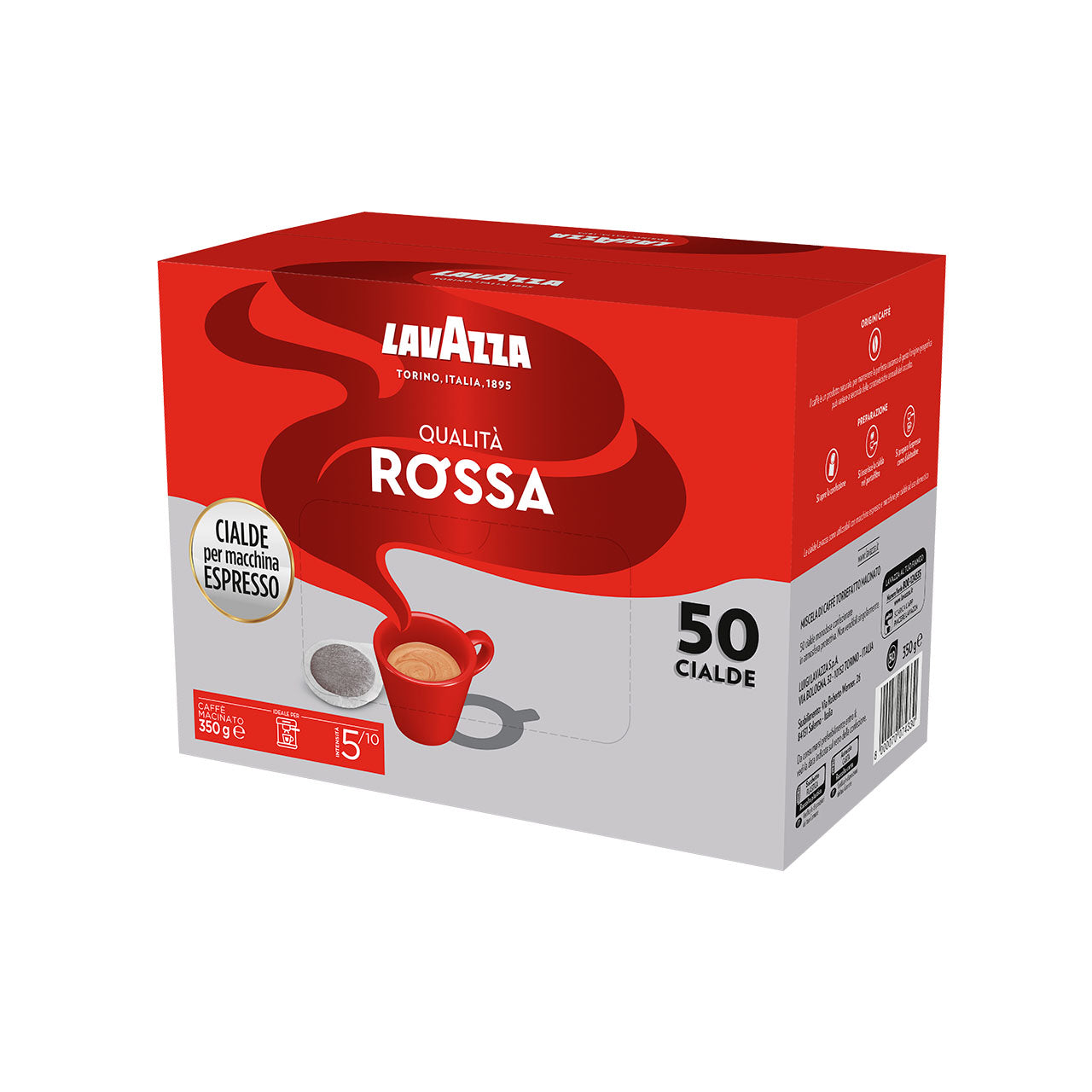 Lavazza Caffè 300 Cialde ESE 44mm in Confezione Risparmio - Qualità Rossa