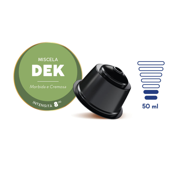 50 Capsule Caffè Borbone Miscela Dek compatibili Nescafé Dolce Gusto – Decaffeinato Cremoso e Avvolgente