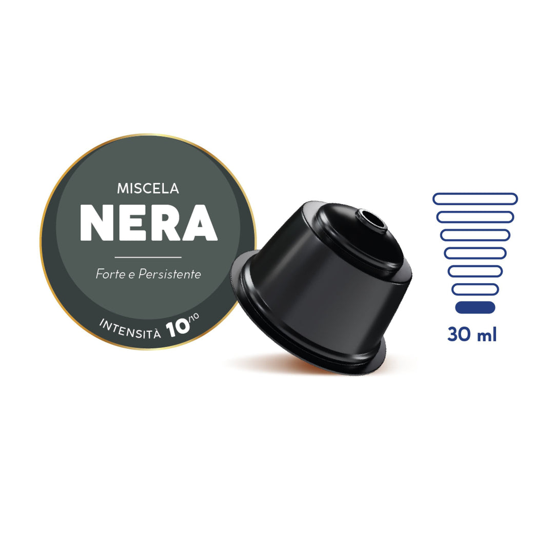 50 Capsule Borbone Nera Compatibili Dolce Gusto – Gusto Intenso e Persistente
