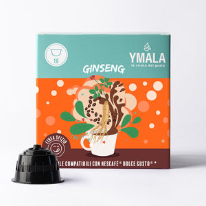 Ymala Caffè Ginseng - 16 Capsule Compatibili Nescafé Dolce Gusto