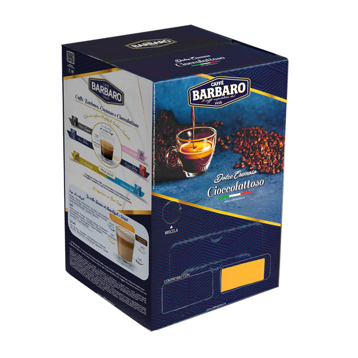 80 Capsule Caffè Barbaro Compatibili Illy Iperespresso - Miscela Nero Cioccolattoso