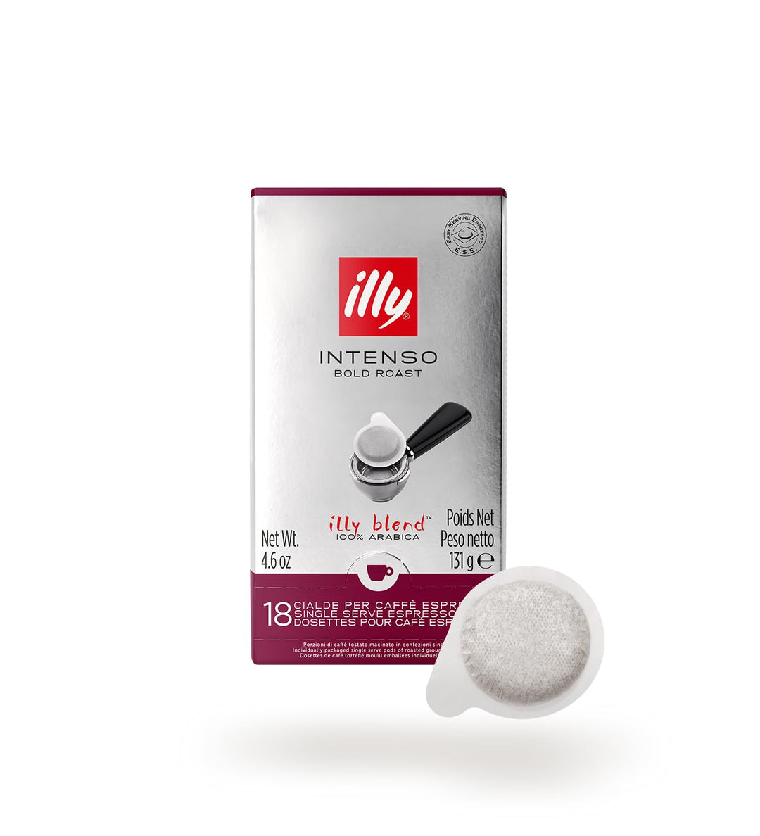 18 Cialde Illy Ese 44mm - Espresso Intenso pieno e corposo