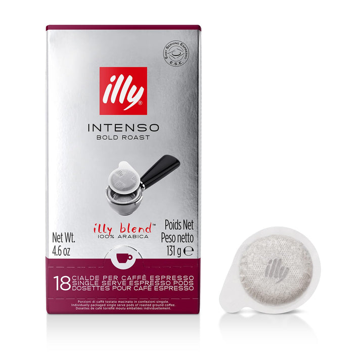 18 Cialde Illy Ese 44mm - Espresso Intenso pieno e corposo