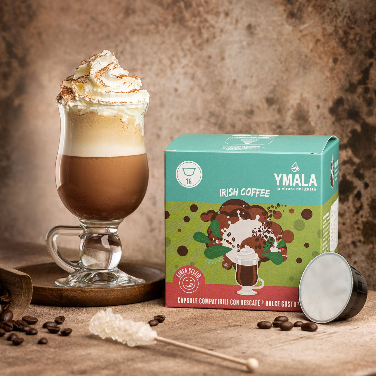 Ymala 16 Capsule Nescafé Dolce Gusto - Irish Coffee