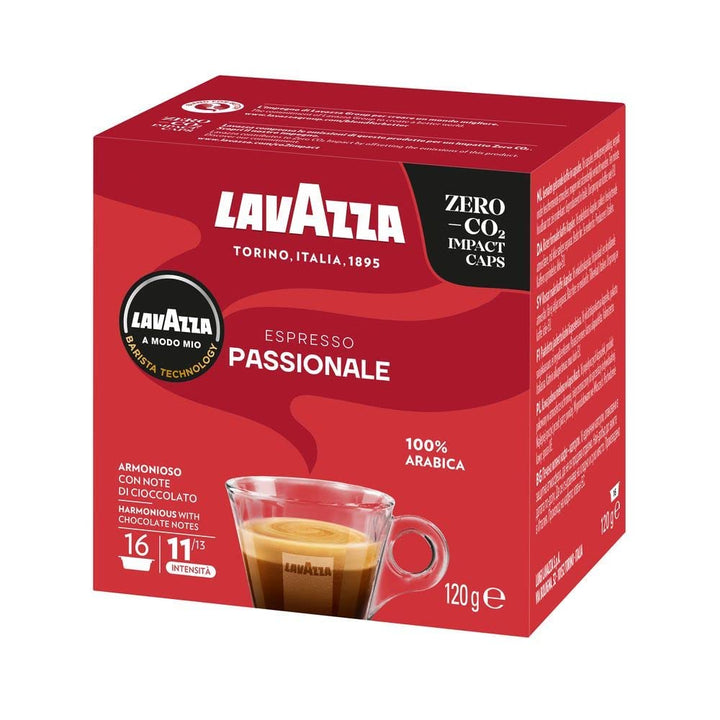 16 Capsule Caffè Lavazza A Modo Mio Passionale - Intensità 11/13