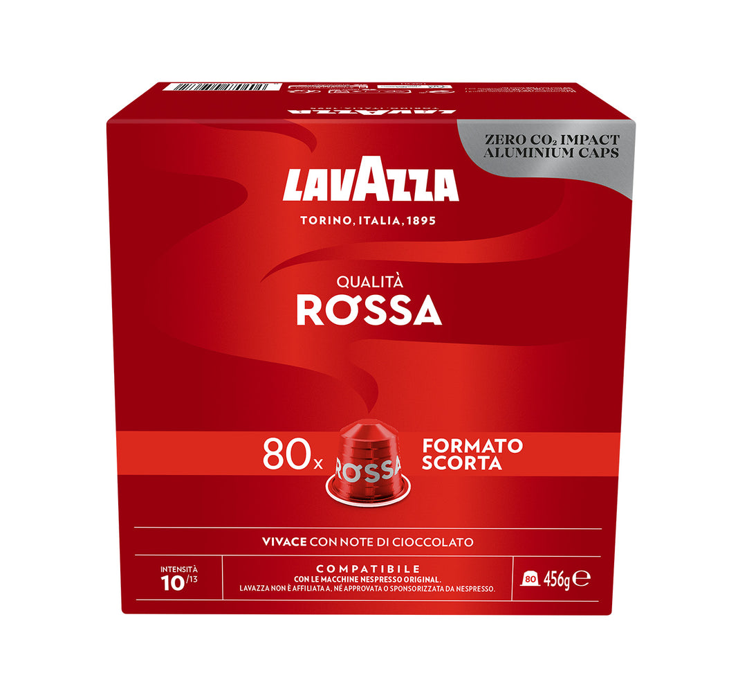 80 Qualità Rossa Capsule Lavazza compatibili Nespresso