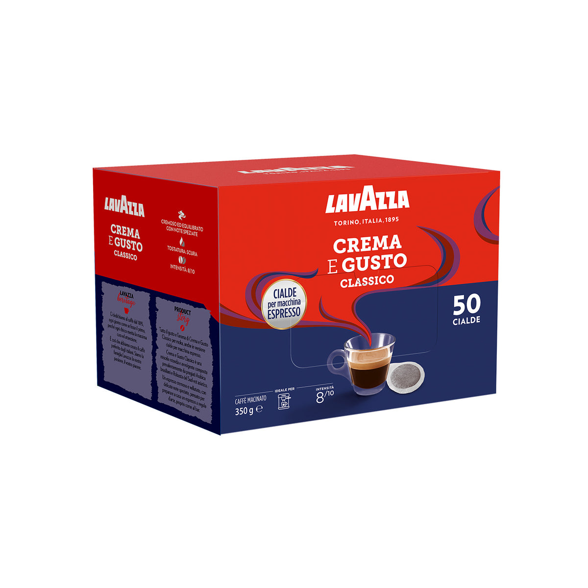 Lavazza 50 Cialde ESE 44mm Espresso - Crema e Gusto Classico