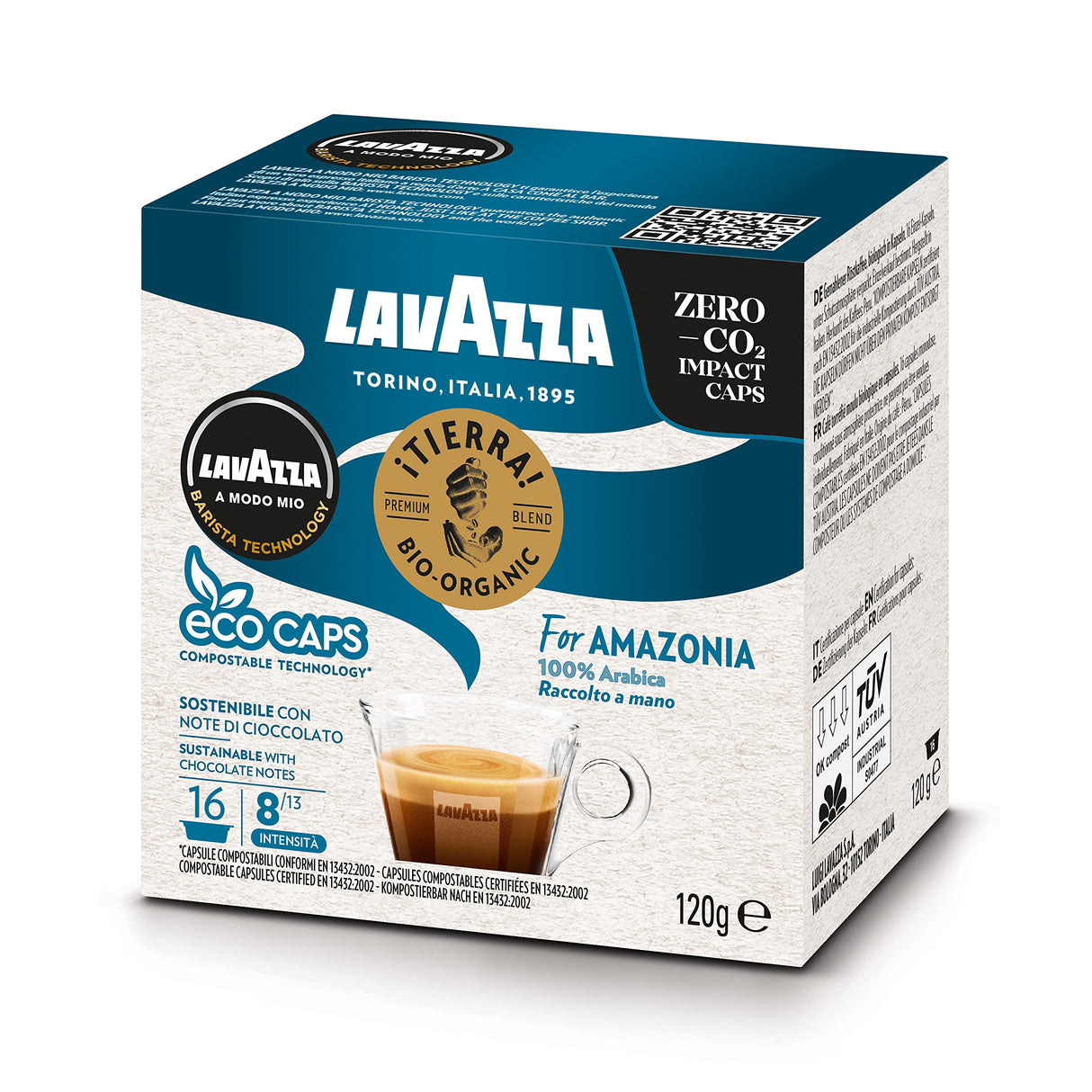 Lavazza ¡Tierra! For Amazonia - 16 Capsule per Lavazza A Modo Mio
