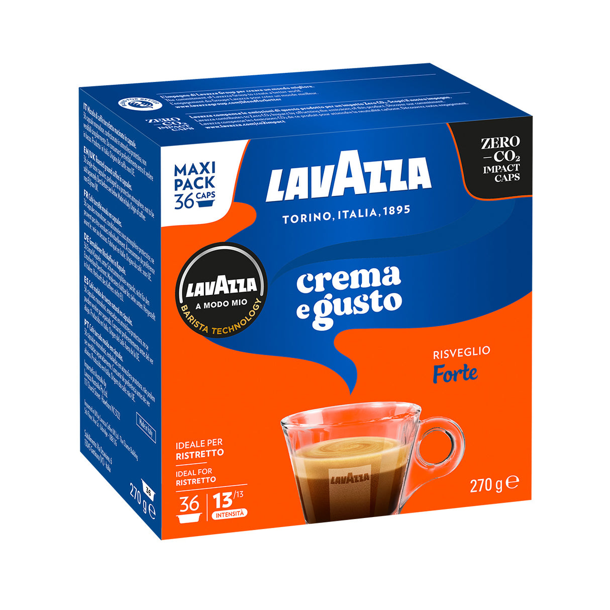 36 Capsule Lavazza Originali A Modo Mio - Crema e Gusto Forte