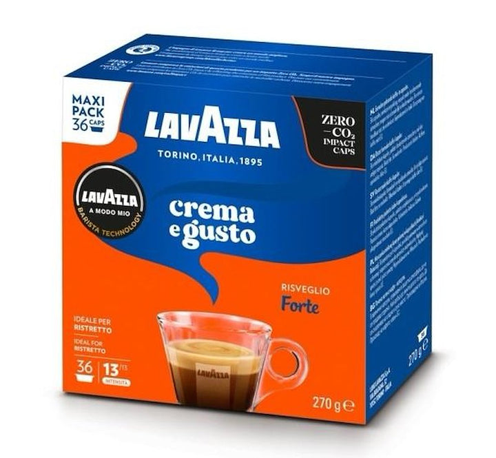 36 Capsule Lavazza A Modo Mio Crema e Gusto Forte Originali