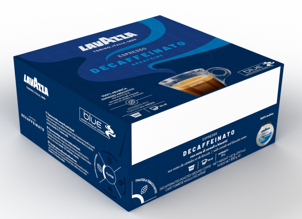 100 Capsule Lavazza Blue Decaffeinato 100% Arabica