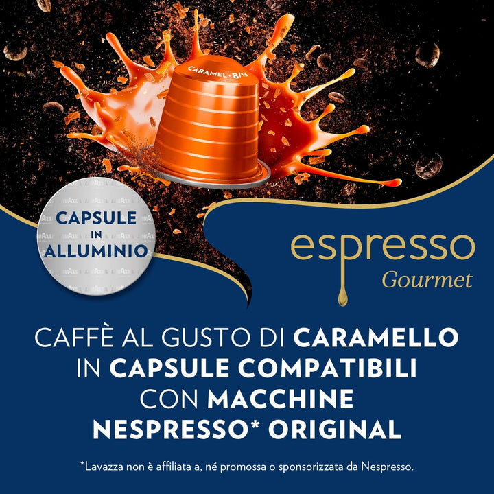 Lavazza Espresso Gourmet Caramel – Capsule Compatibili Nespresso | Aroma di Caramello