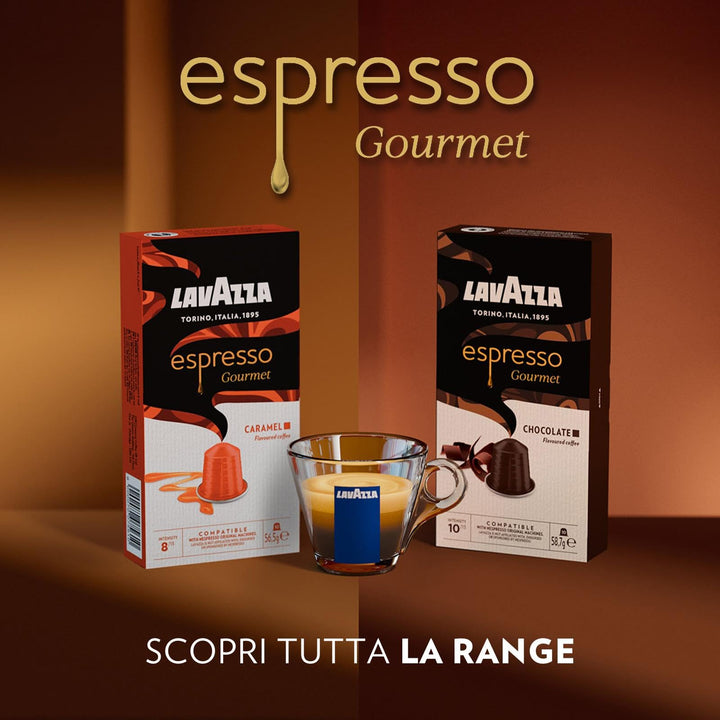 Lavazza Espresso Gourmet Chocolate – Capsule Compatibili Nespresso | Aroma di Cioccolato e Vaniglia