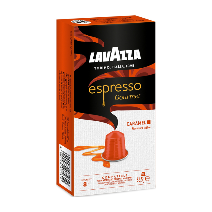 Lavazza Espresso Gourmet Caramel – 10 Capsule Compatibili Nespresso | Aroma di Caramello