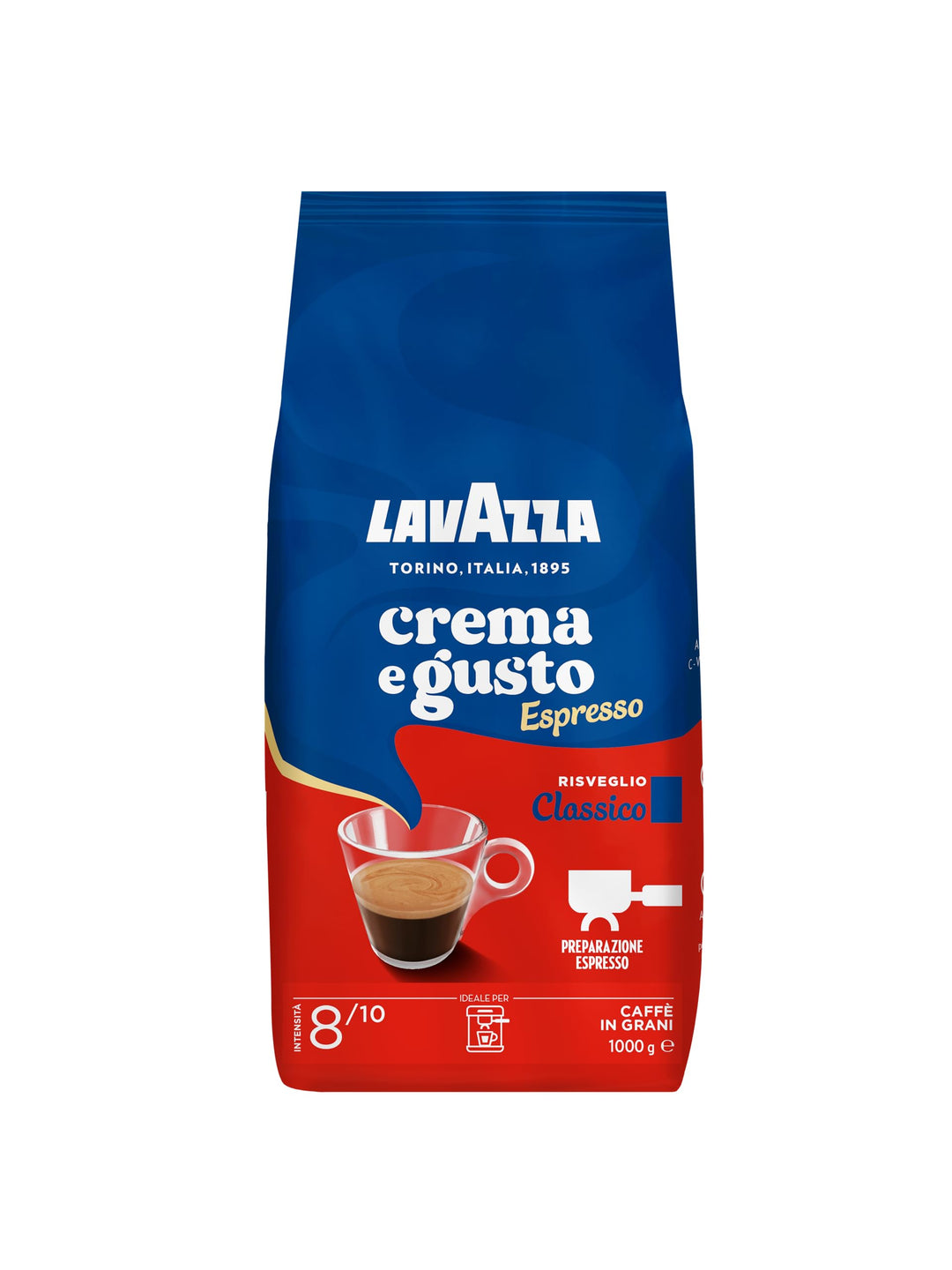 Lavazza Caffè in grani 1kg - Crema e Gusto Classico