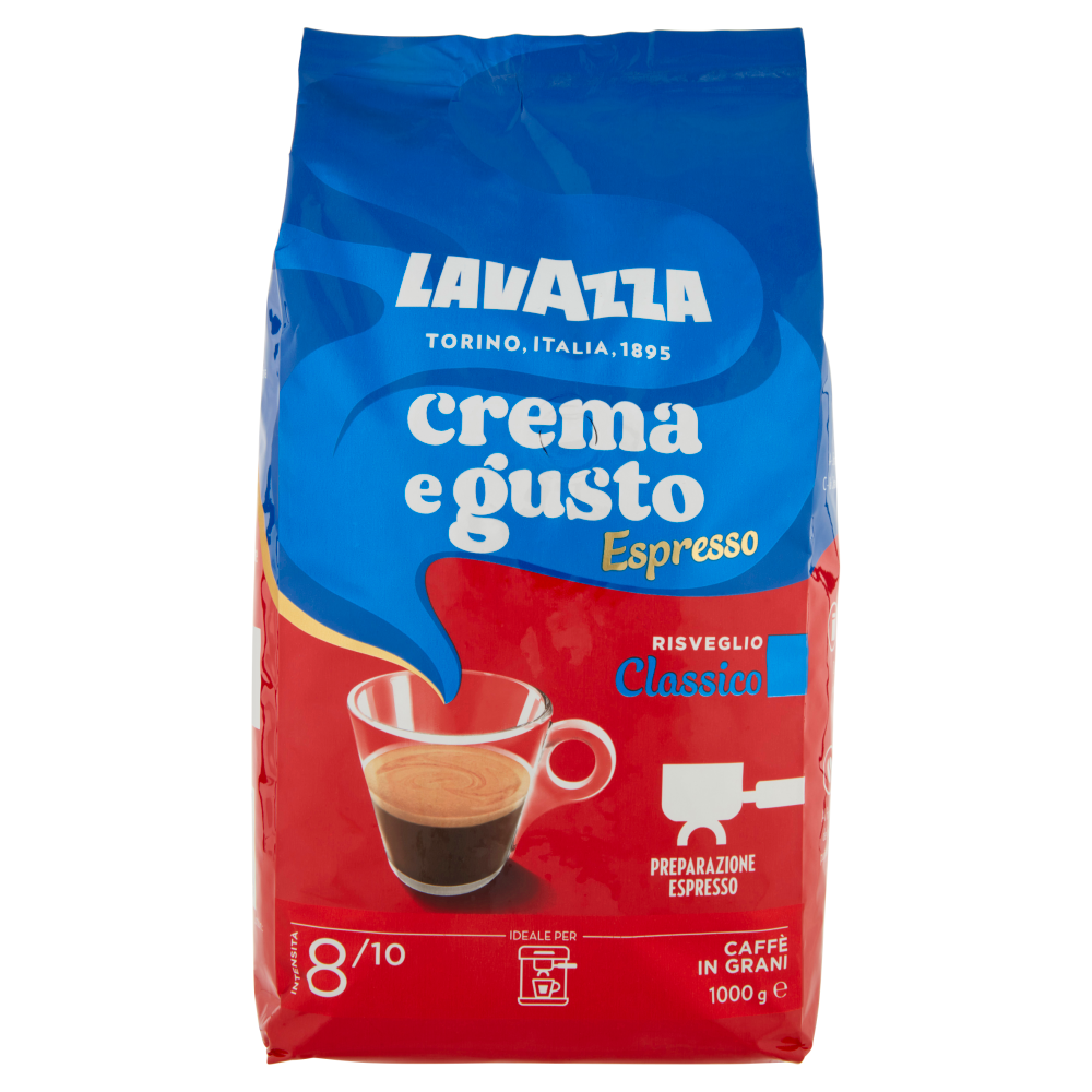 Lavazza Caffè in grani 1kg - Crema e Gusto Classico