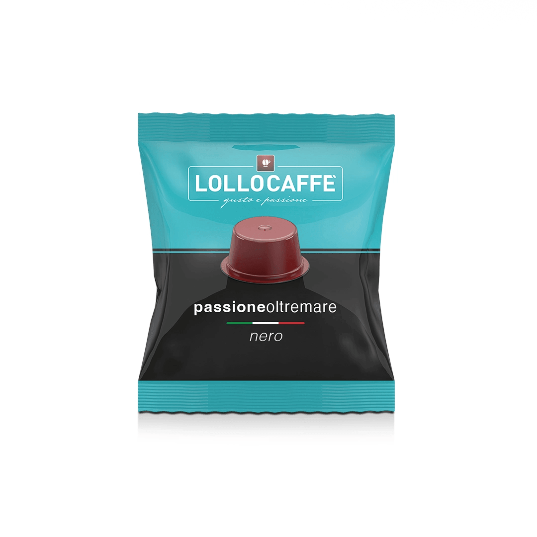 100 Capsule Lollo Caffè Compatibili Lavazza BLUE PassioneOltremare Miscela NERA