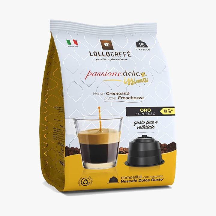 16 Lollo Box Capsule Passionedolcissima Miscela Oro