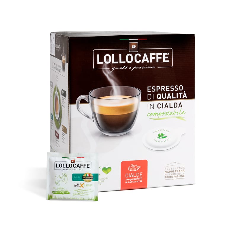 150 Cialde Ese 44mm Decaffeinato Lollo Caffè Espresso