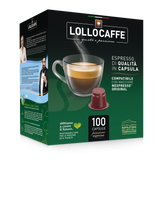 100 Capsule Lollo Caffè PassioNespresso Dek Compatibili Nespresso