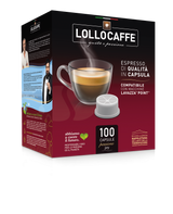 100 Capsule Nero Caffè Lollo Passionejoy Compatibili Espresso Point