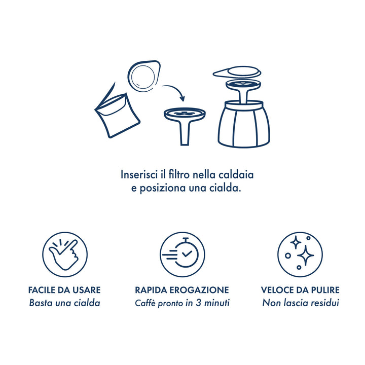 Moka Ciao Borbone a cialde - Moka + 15 Cialde in Omaggio