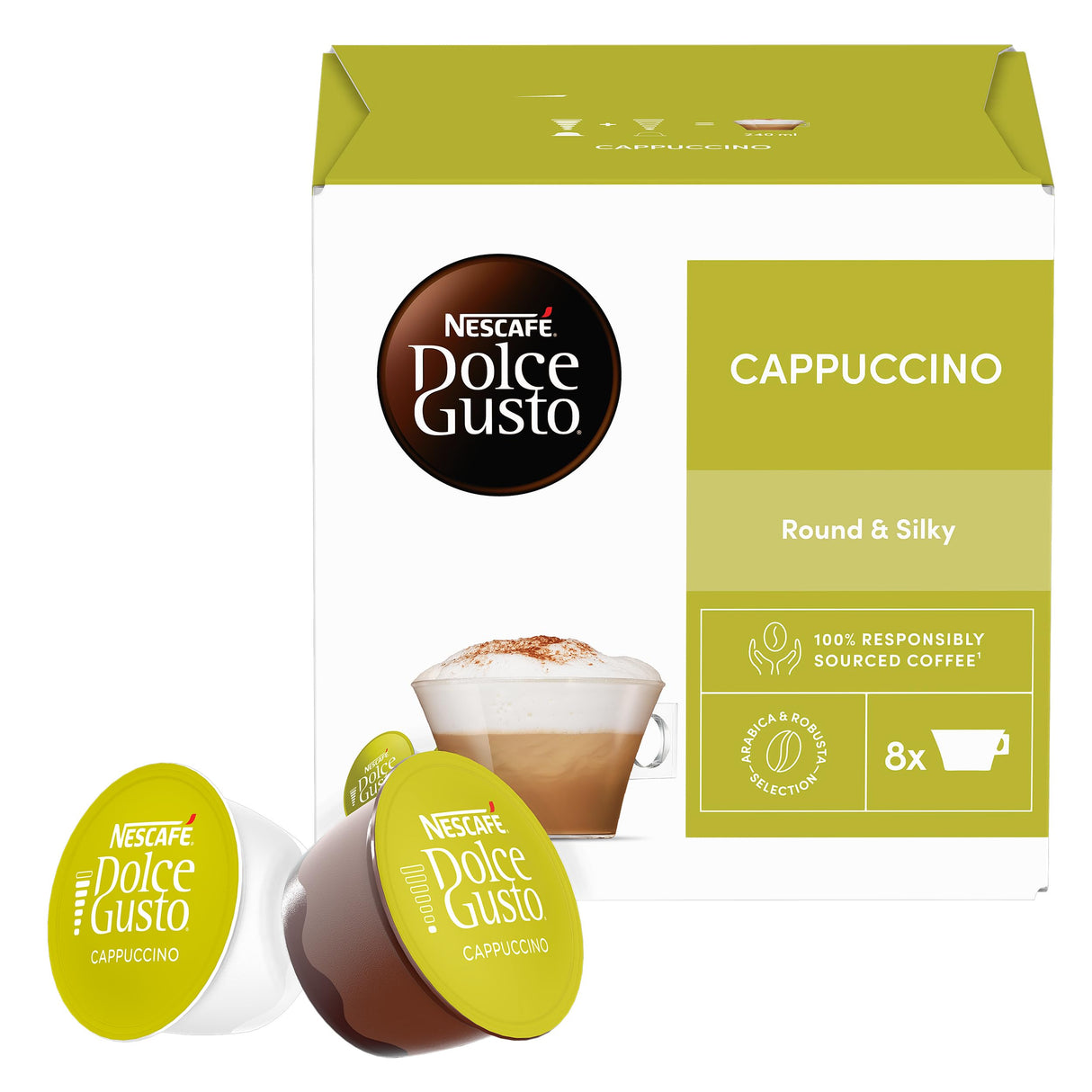 Nescafé Dolce Gusto Cappuccino - 16 Capsule compatibili con Dolce Gusto